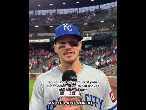 We caught up with Bobby Witt Jr. after his first career #Postseason win!