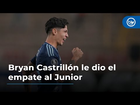 Bryan Castrillón le dio el empate al Junior: Es el mejor gol de mi carrera