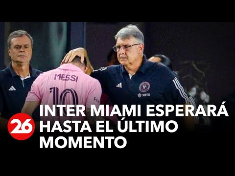 Messi en duda para jugar la final con el Inter Miami