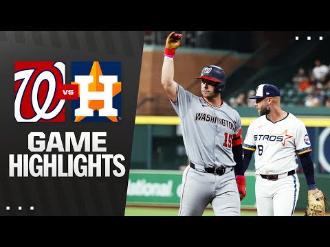 Nationals vs. Astros Game Highlights (7/28/25) | MLB Highlights