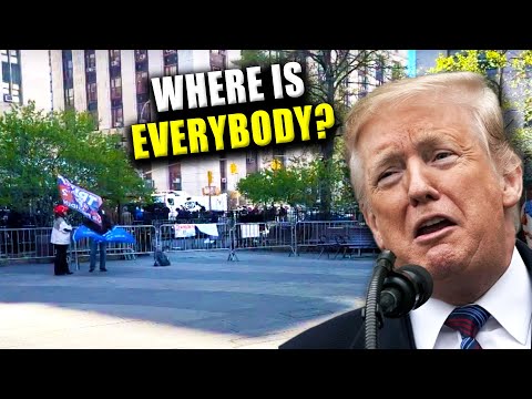 Trump Erupts As Almost No One Protests His Criminal Trial