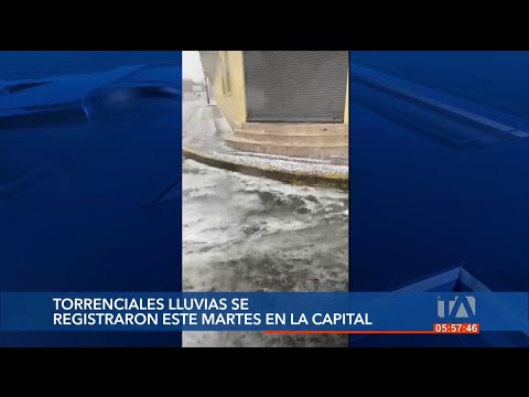 21 milímetros alcanzó el agua por fuertes lluvias en Quito