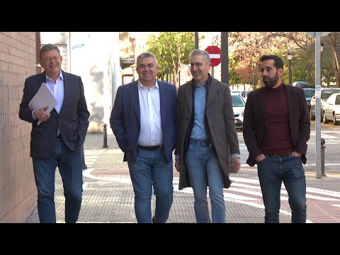 Santos Cerdán se muestra encantado de estar en Valencia para acompañar a Ximo Puig