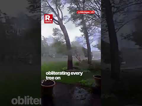 US: Michigan Tornado Wipes Out Entire Forest In Jaw-dropping Footage!