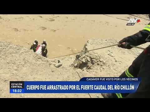 Rescatan cuerpo de un menor que fue arrastrado por fuerte caudal del río Chillón