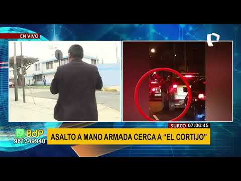 VIRAL: aprovechan tráfico para robar a conductor y huyen por vereda en Surco