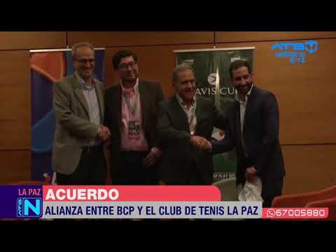 BCP y Club de Tenis de La Paz firman acuerdo