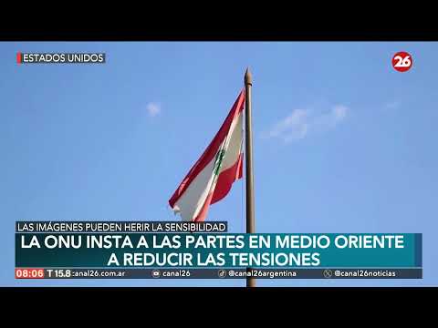 La ONU insta a las partes en MEDIO ORIENTE a reducir las tensiones