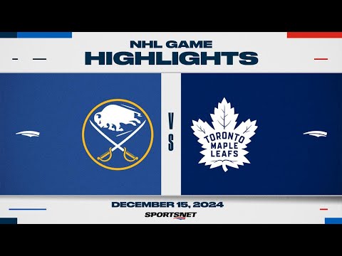 NHL Highlights | Sabres vs. Maple Leafs - December 15, 2024