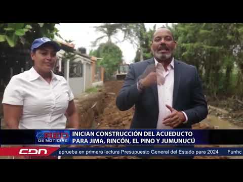 Inician construcción del acueducto para Jima, Rincón, El Pino y Jumunucú