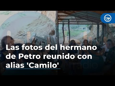 Las fotos del hermano de Petro reunido con alias 'Camilo', cabecilla de Autodefensas de la Sierra