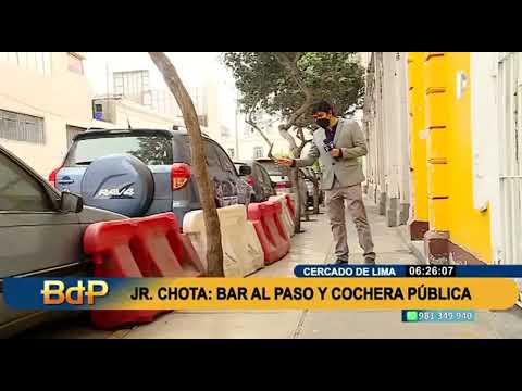 Jirón Chota: denuncian que policías se adueñan de calle al dejar larga fila de vehículos incautados