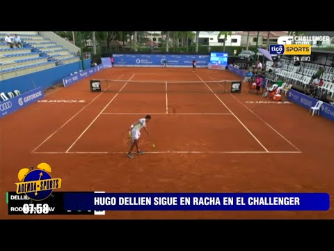 ¡Hugo Dellien! El tenista boliviano sigue sumando victorias en el Challenger de Guayaquil