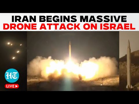 Iran-Israel War LIVE | Iran Launches Major Drone Attack On Israel | Iran Attack Today | Mideast War