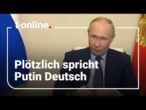 Russia: Putin suddenly answers in German in video conference