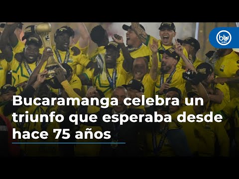 Bucaramanga celebra un triunfo que esperaba desde hace 75 años