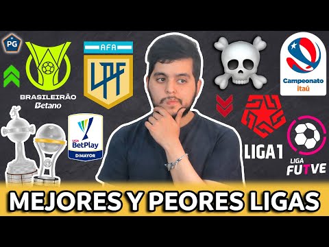 10 MEJORES LIGAS de la ÚLTIMA DÉCADA SEGÚN la COPA LIBERTADORES y la COPA SUDAMERICANA(2014-2024)