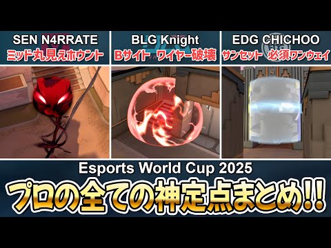 プロが使った全ての神定点まとめ in Esports World Cup 2025【 VALORANT 】