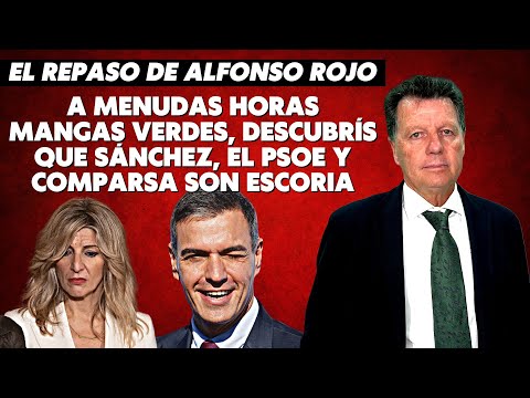 Alfonso Rojo. “A menudas horas mangas verdes, descubrís que Sánchez, el PSOE y comparsa son escoria”