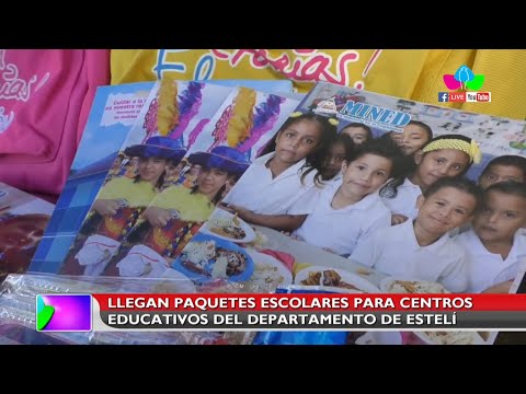 Llegan paquetes escolares para Centros Educativos del departamento de Estelí