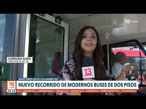 Nuevo recorrido de modernos buses de dos pisos conectará ocho comunas