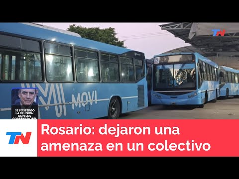 Rosario: dejaron una amenaza en un colectivo y los choferes suspendieron el servicio