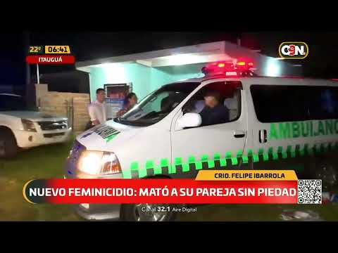 Personal policial mató a su pareja en Itauguá
