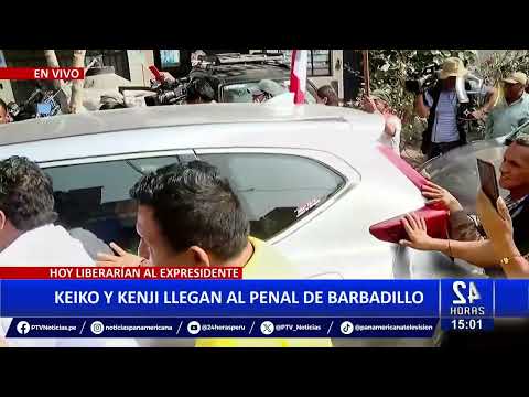 Keiko y Kenji Fujimori llegan al penal de Barbadillo