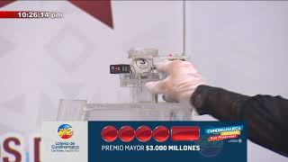 Resultados del Sorteo del Premio Mayor de 3000 Millones de la Lotería de Cundinamarca