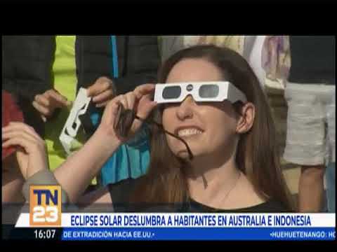Eclipse solar deslumbra a habitantes en Australia e Indonesia