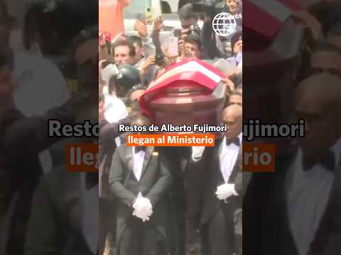 MÁS ESPECTÁCULOS | Los restos de Alberto Fujimori llegan al Ministerio | #shorts