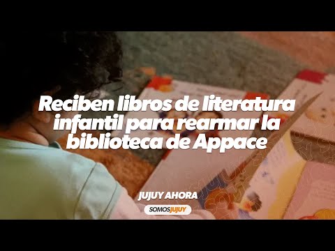 Reciben libros de literatura infantil para rearmar la biblioteca de Appace