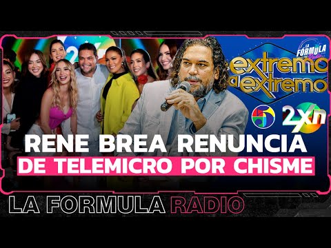 Rene Brea renuncia de Telemicro por chisme ( NO SE PUEDE TRABAJAR ASÍ )