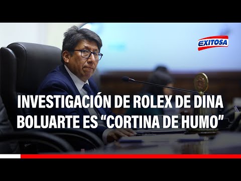 Waldemar Cerrón considera que investigación sobre Rolex de presidenta Boluarte es cortina de humo