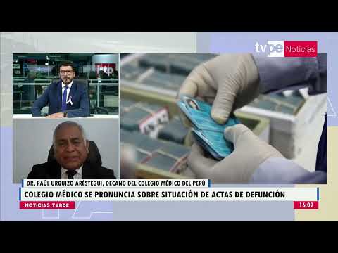 Noticias Tarde | Dr. Raúl Urquizo, decano del Colegio Médico del Perú