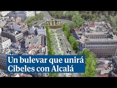 Un bulevar central de 7,5 metros unirá la plaza de Cibeles y la Puerta de Alcalá