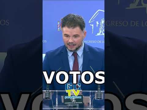 Los votos de ERC se sudan Gabriel Rufián tras reuniere con Sánchez por investidura