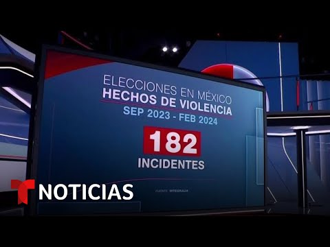México reporta 182 actos violentos contra personas ligadas a la política en tiempos electorales
