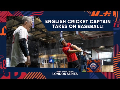 World Cup winning cricketer Jos Buttler takes on baseball with World Series winner Chase Utley