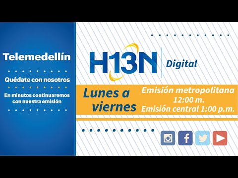 08 de junio de 2023 | Hora 13 Noticias Emisión Metropolitana 12 m. por Telemedellín
