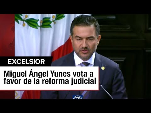 LO ÚLTIMO: Miguel Ángel Yunes reapareció para dar su voto en favor de la Reforma Judicial