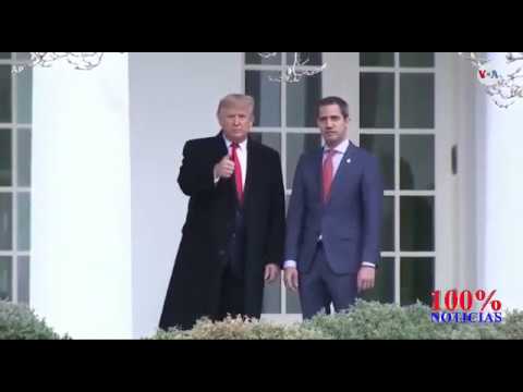 Donald Trump recibe en Casa Blanca al presidente encargado de Venezuela Juan Guaidó