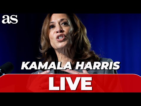 KAMALA HARRIS speaks at a virtual campaign event | US ELECTION LIVE