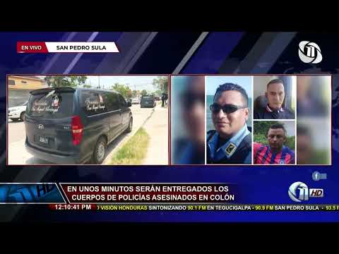 Once Noticias | Entregados los cuerpos de policías asesinados en Colón