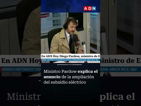 Ministro de Energía, Diego Pardow, explica el anuncio de ampliación del subsidio eléctrico