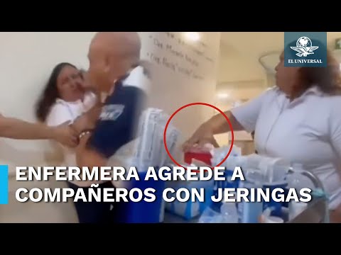 Captan a enfermera amenazando a compan?eros con jeringas usadas en IMSS de Ciudad Jua?rez