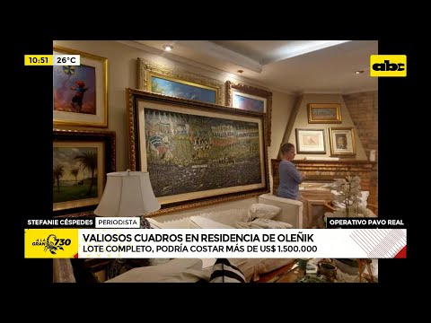 Operativo Pavo Real: Valiosos cuadros en residencia de Oleñik