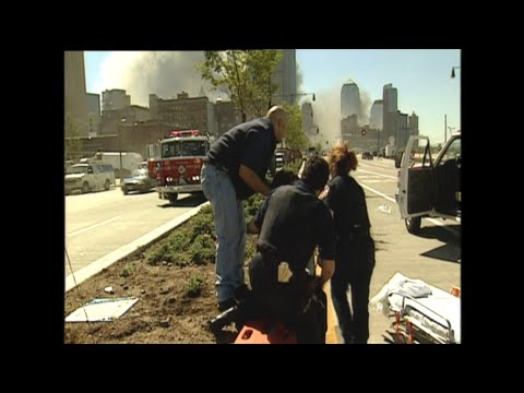 Rushes from 911 attacks, footage from street level