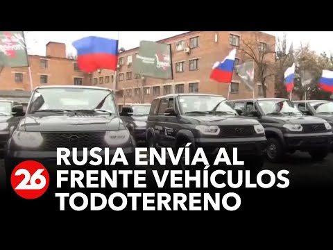 GUERRA RUSIA - UCRANIA | El gobierno ruso entregó cientos de vehículos todoterreno al frente militar