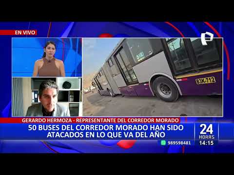 Bus del Corredor Morado nuevamente fue vandalizado por informales en SJL